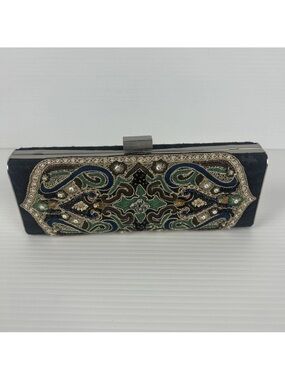 Moo Roo, Sharon Beaded Clutch, Evening Bag